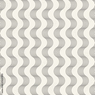 Canvas Vector seamless pattern. Repeating geometric elements. Stylish monochrome background design.