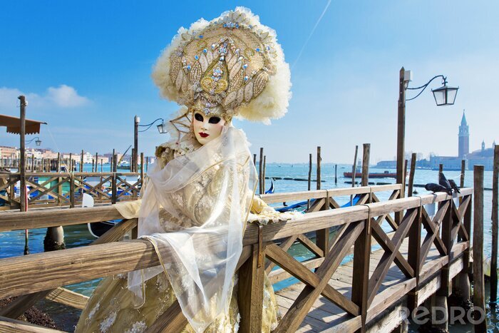 Canvas Venetiaans carnaval
