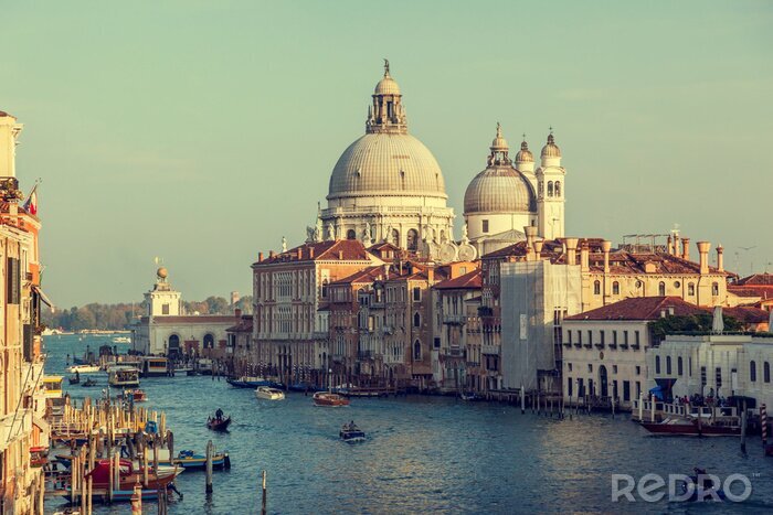 Canvas Venetiaans landschap met de basiliek