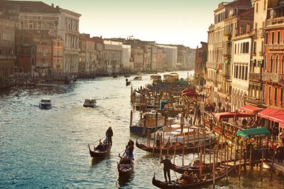 Canvas Venetië landschap, Grote Kanaal