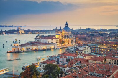 Canvas Venetië landschap van bovenaf