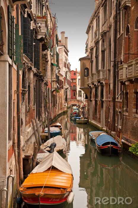 Canvas Venetië weg van de drukte