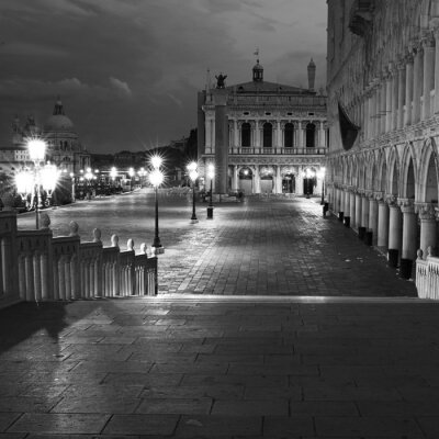 Canvas Venezia Lange blootstelling By Night.