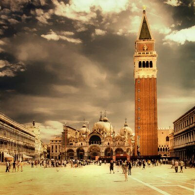 Canvas verbazingwekkende Venetië-artistieke getinte foto