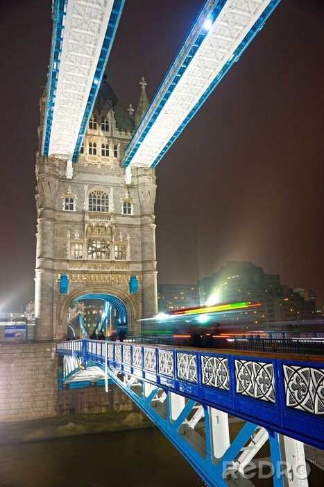 Canvas Verlichte London Bridge