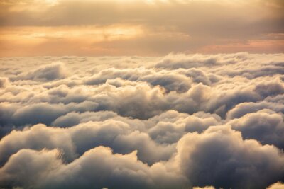 Canvas View of the clouds from above at dawn
