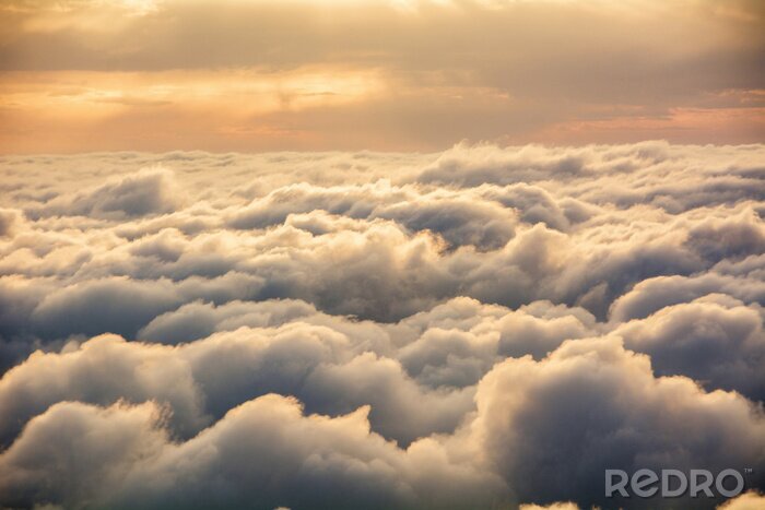 Canvas View of the clouds from above at dawn