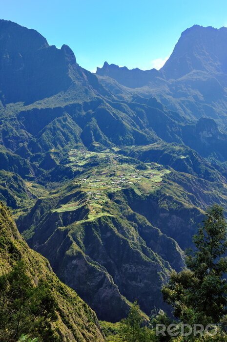 Canvas Village enclave de Ilet à Cordes, Cirque de Cilaos, La Reunion.