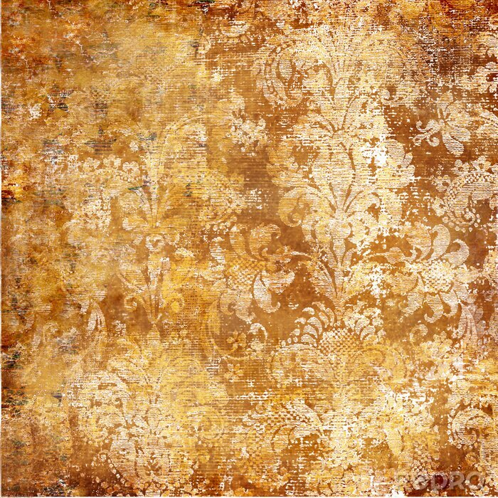 Canvas Vintage ornament patroon