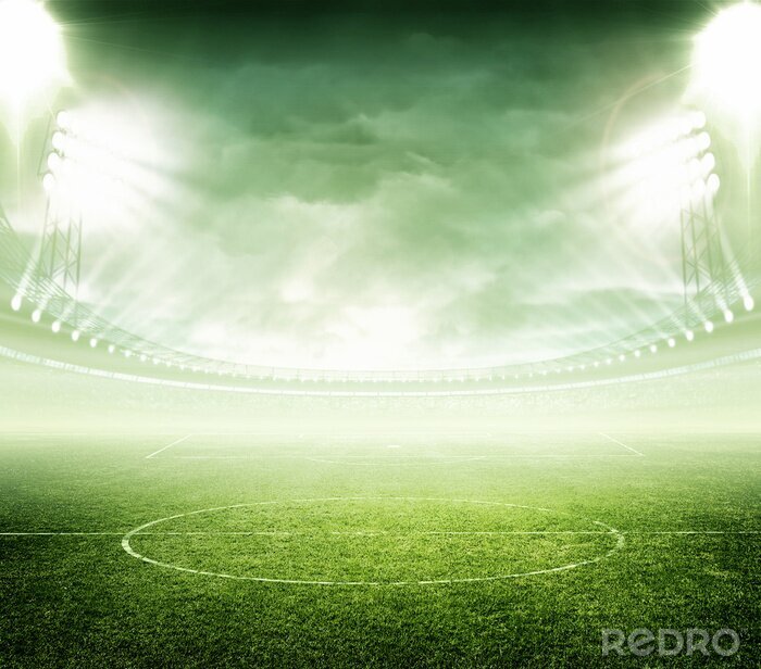 Canvas Vintage voetbalveld