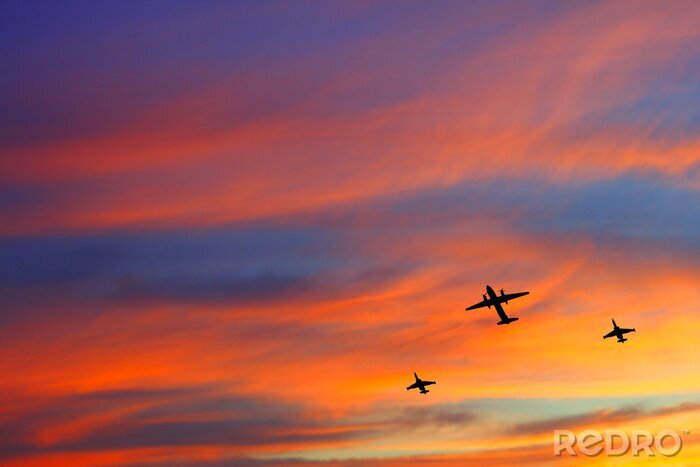 Canvas Vliegtuigen escort