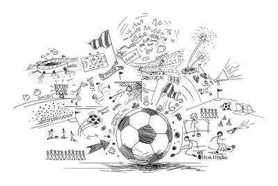 voetbal doodle