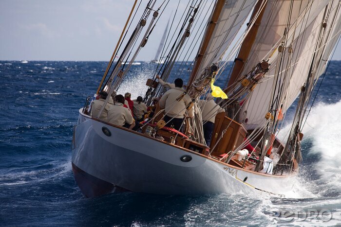 Canvas voilier en mer