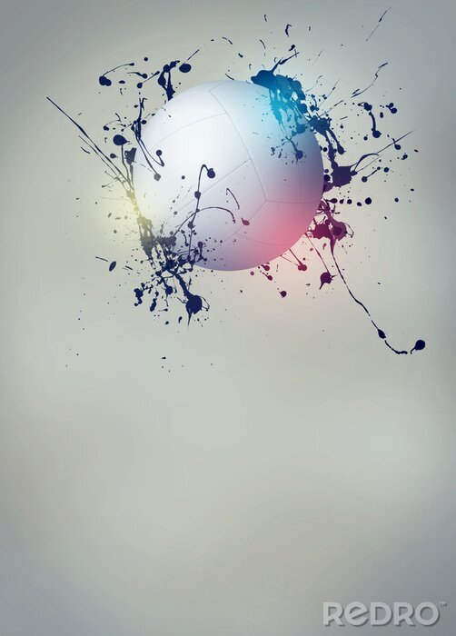 Canvas Volleybal achtergrond