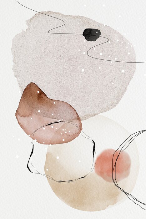 Canvas Watercolor abstract design