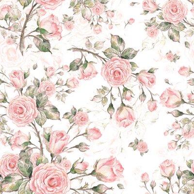 Behang  Watercolor Seamless Rose Pattern G.jpg