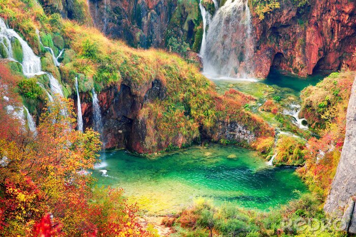 Canvas Watervallen in Kroatië