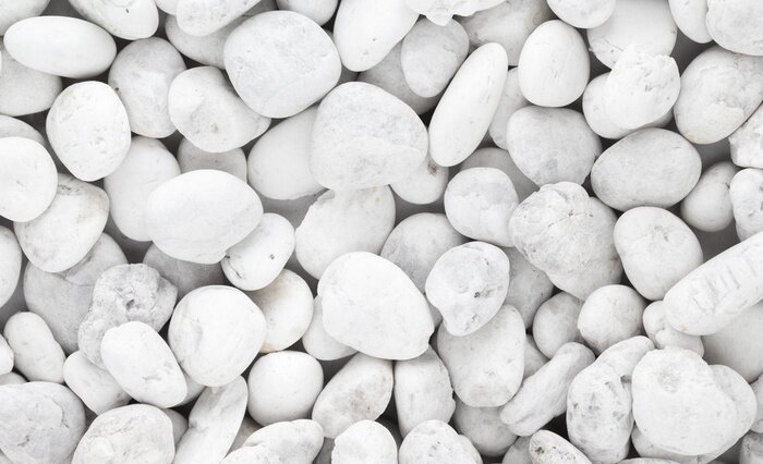 Canvas White pebble stone background