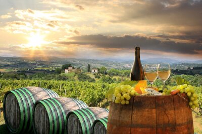 Wijnproeven in de Toscaanse zon