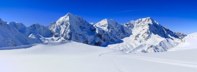 Canvas Winter in de Italiaanse Alpen