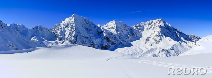 Canvas Winter in de Italiaanse Alpen