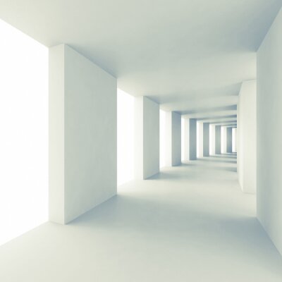 Witte 3D tunnel