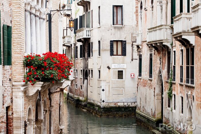 Canvas Witte oude gebouwen in Venetië