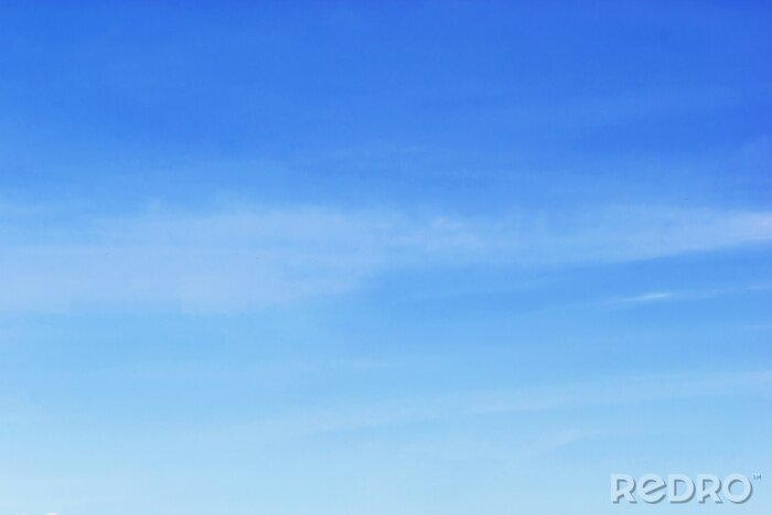 Canvas Witte wolken en een fantastisch zachte witte wolken tegen blauwe hemel
