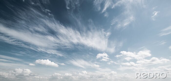 Canvas Wolken lucht op de achtergrond