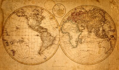 Zeer oude wereldkaart