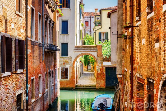 Canvas Zeewegen en wandelpaden in Venetië
