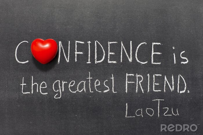 Canvas Zelfvertrouwen citaat