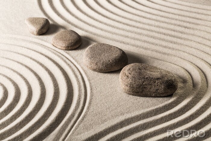 Canvas zen stones