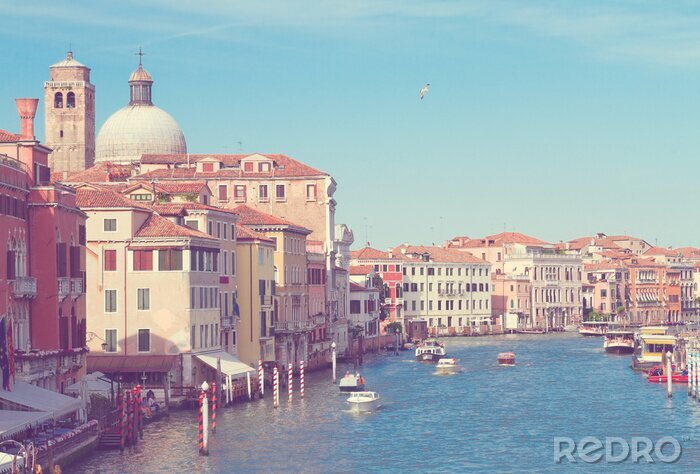 Canvas Zonnig landschap van Venetië