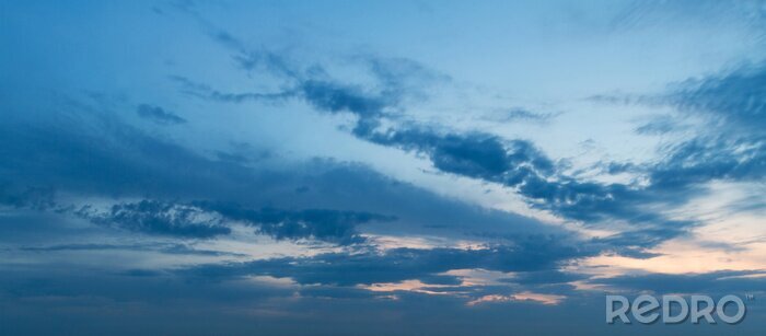 Canvas Zonsondergang hemel panorama