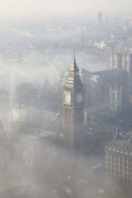 Zware mist raakt Londen