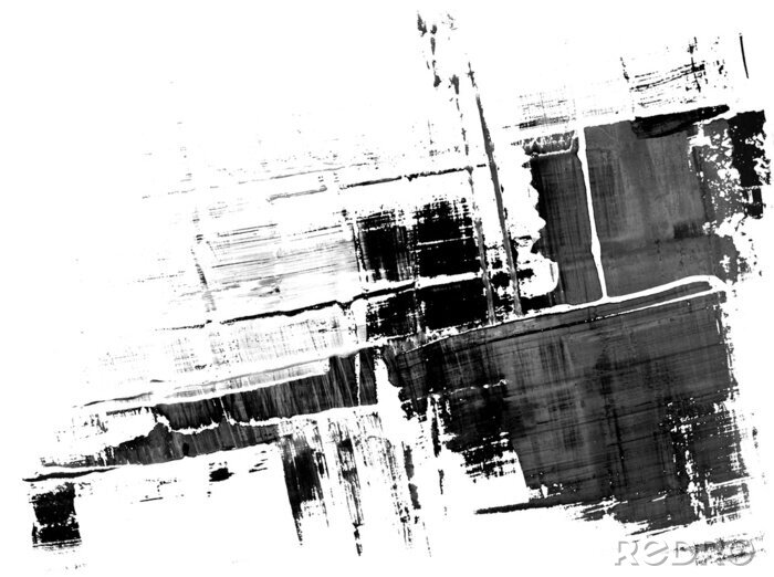 Canvas Zwart-wit abstract beeld