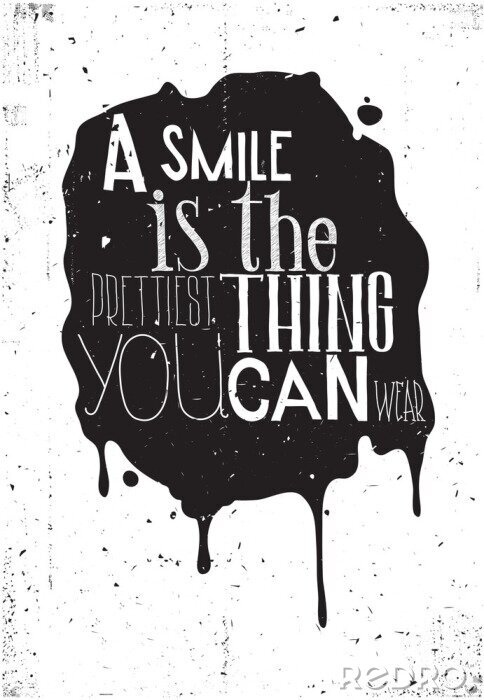 Canvas Zwart-wit belettering motivatie