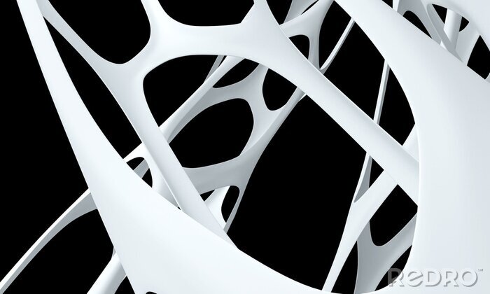 Canvas Zwart-wit structuur