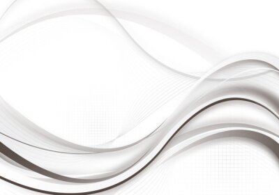 Zwart-witte abstracte golf