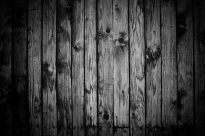 Zwart-witte houten planken