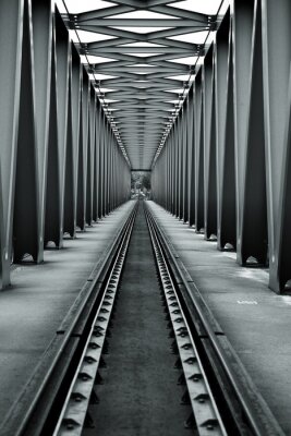Fotobehang 3D architectuur van brug