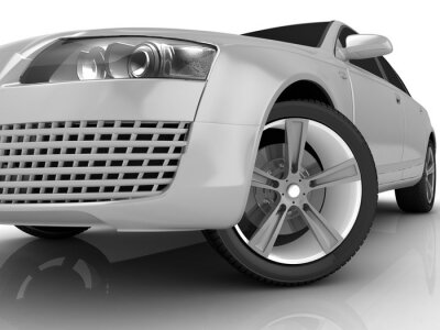 Fotobehang 3D auto-ontwerp