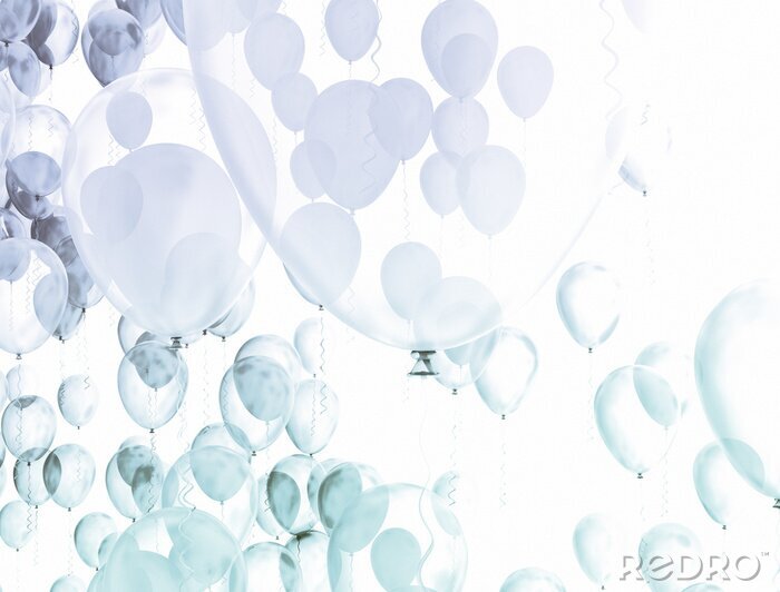 Fotobehang 3D ballonnen