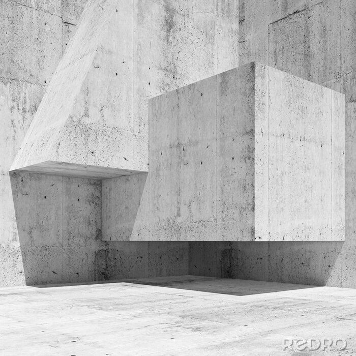 Fotobehang 3D betonstructuur