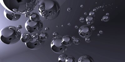Fotobehang 3D Bubbels