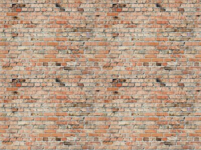 Fotobehang 3D-effect van bakstenen muur