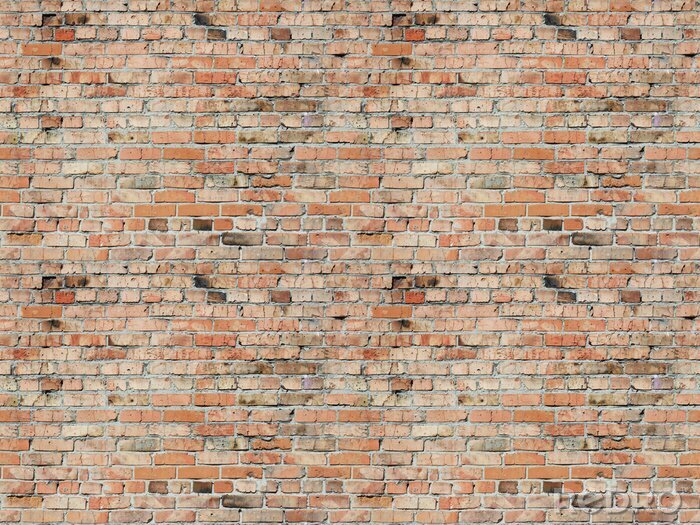 Fotobehang 3D-effect van bakstenen muur