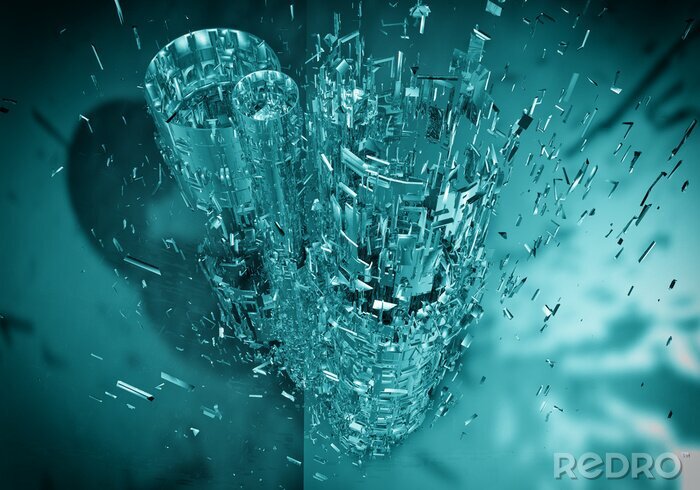 Fotobehang 3D futuristische achtergrond