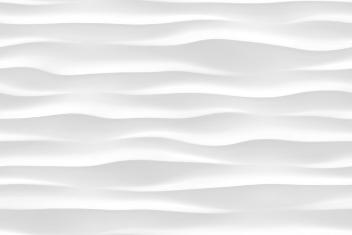 Fotobehang 3D golven witte textuur